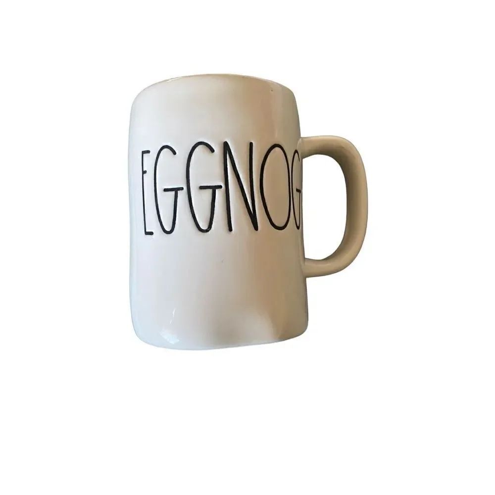 Rae Dunn Eggnog Christmas Holiday ceramic mug/ cup